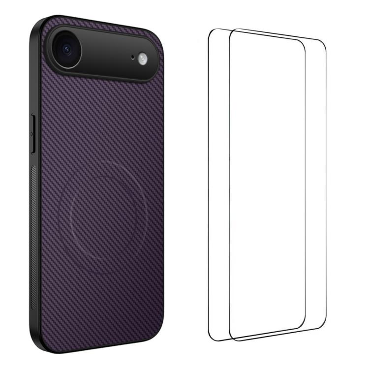 Custodia magnetica fibra carbonio per iPhone 16 e 17