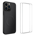 Custodia magnetica fibra carbonio con pellicole per smartphone