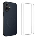 Custodia magnetica fibra carbonio con pellicole per smartphone