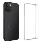 Custodia magnetica fibra carbonio con pellicole per smartphone