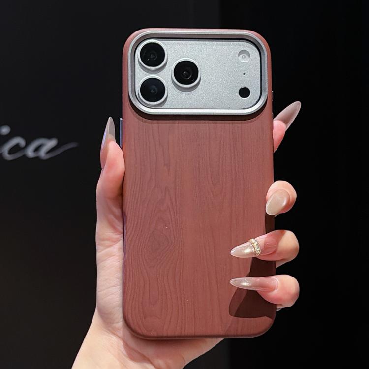 Custodia magnetica effetto legno per iPhone 17 Pro Max