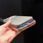Custodia magnetica effetto legno per iPhone 17 Pro Max