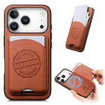 Custodia portafoglio in ecopelle vegana con porta carte per iPhon