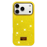 Custodia per telefono antiurto in TPU + PC con strass in resina e emblema in metallo., For iPhone 18 Pro / 17 Pro, For iPhone 18 Pro Max / 17 Pro Max, For iPhone 17, For iPhone Air