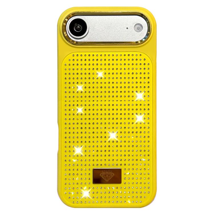 Custodia per telefono antiurto in TPU + PC con strass in resina e emblema in metallo., For iPhone 18 Pro / 17 Pro, For iPhone 18 Pro Max / 17 Pro Max, For iPhone 17, For iPhone Air