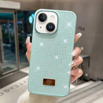 Custodia antiurto TPU e PC con strass per iPhone 15