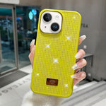 Custodia antiurto TPU e PC con strass per iPhone 15