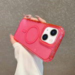 Custodia magnetica glitter 3 in 1 per iPhone 13 e 14