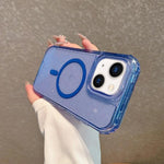 Custodia magnetica glitter 3 in 1 per iPhone 13 e 14