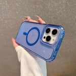 Custodia magnetica glitter 3 in 1 per iPhone 13 e 14