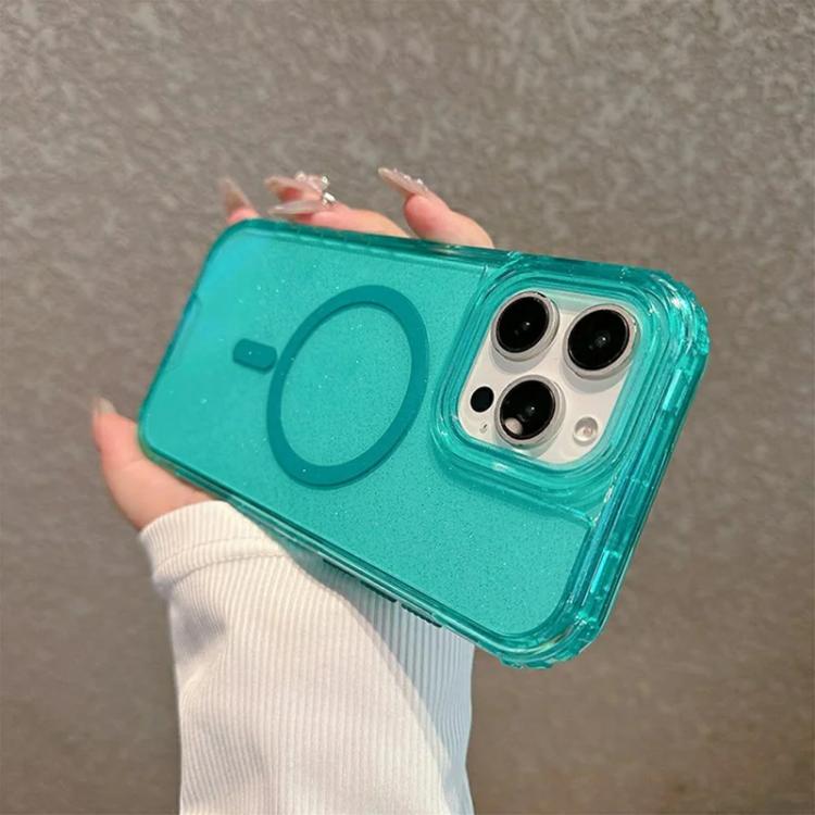 Custodia magnetica glitter 3 in 1 per iPhone 13 e 14