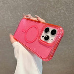 Custodia magnetica glitter 3 in 1 per iPhone 13 e 14