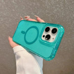Custodia magnetica glitter 3 in 1 per iPhone 13 e 14
