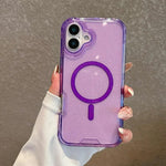 Custodia magnetica glitter 3 in 1 per iPhone 16