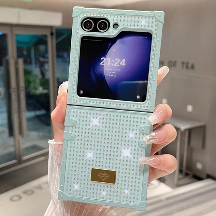 Custodia antiurto in TPU e PC con strass per Samsung Galaxy Z Flip7 5G, Flip6 e