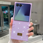 Custodia antiurto in TPU e PC con strass per Samsung Galaxy Z Flip7 5G, Flip6 e
