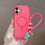 Custodia magnetica glitter 3 in 1 per iPhone 16