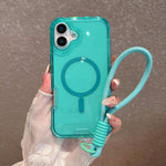 Custodia magnetica glitter 3 in 1 per iPhone 16