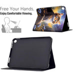 Custodia per tablet in ecopelle dipinta con filo da cucito per Samsung Galaxy