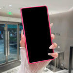Custodia magnetica con superficie a specchio e strass per Samsung Galaxy A36 5G