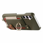 Portafoglio ad anello in pelle vegana con custodia per Samsung Galaxy A15 A55