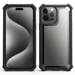 Custodia antiurto TPU e PC per iPhone 15 Pro e 15 Plus
