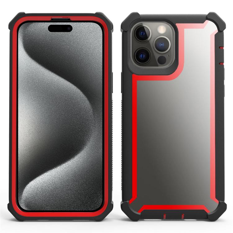 Custodia antiurto TPU e PC per iPhone 15 Pro e 15 Plus