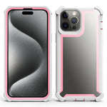 Custodia antiurto TPU e PC per iPhone 15 Pro e 15 Plus