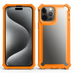 Custodia antiurto TPU e PC per iPhone 15 Pro e 15 Plus