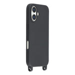 Custodia TPU opaca con cordino per iPhone 16 Plus