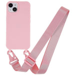 Custodia TPU opaca con cordino per iPhone 15 Pro