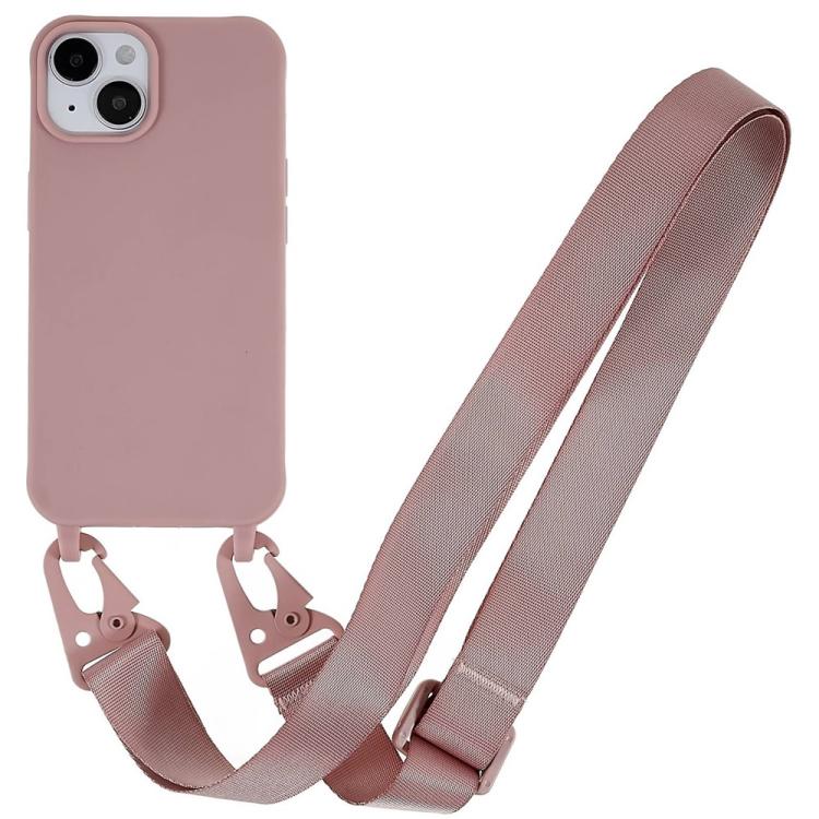 Custodia TPU opaca con cordino per iPhone 15 Pro