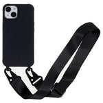 Custodia TPU opaca con cordino per iPhone 14 Plus
