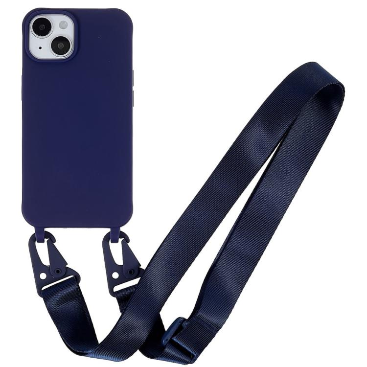 Custodia TPU opaca con cordino per iPhone 14 Plus