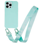 Custodia TPU opaca con cordino per iPhone 14 Pro Max