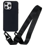 Custodia TPU opaca con cordino per iPhone 14 Pro Max