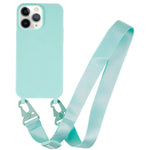 Custodia TPU morbido opaco con cordino per iPhone 11 Pro Max