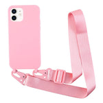 Custodia TPU morbido opaco con cordino per iPhone 11 Pro Max