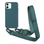Custodia TPU morbido opaco con cordino per iPhone 11 Pro Max