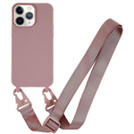 Custodia TPU opaca con cordino per iPhone 11 Pro