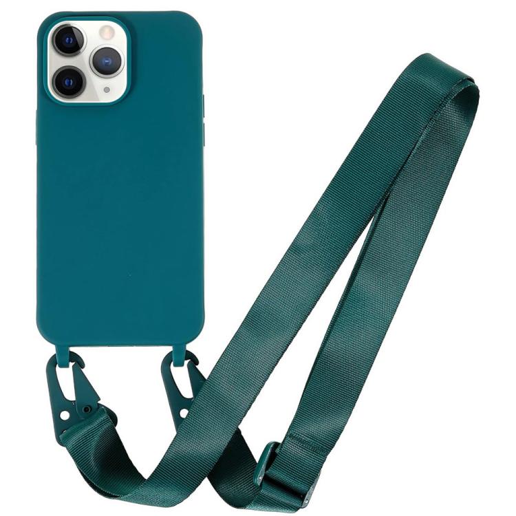 Custodia TPU opaca con cordino per iPhone 11 Pro