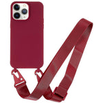 Custodia TPU opaca con cordino per iPhone 11 Pro