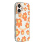 Custodia magnetica TPU e PC con motivo floreale per iPhone
