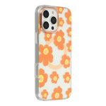 Custodia magnetica TPU e PC con motivo floreale per iPhone