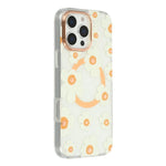 Custodia magnetica TPU e PC con motivo floreale per iPhone