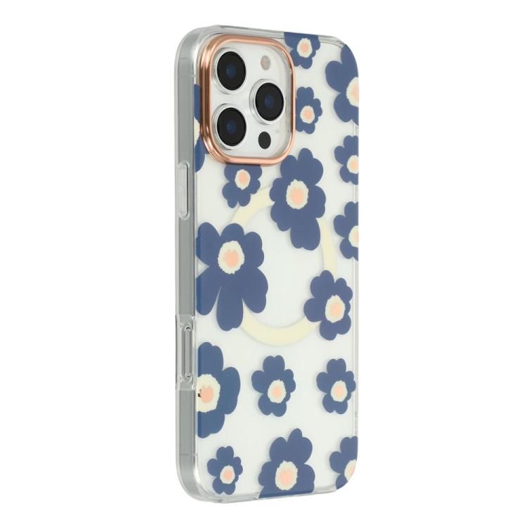 Custodia magnetica in TPU e PC con motivo floreale