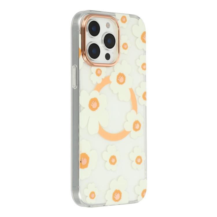 Custodia magnetica in TPU e PC con motivo floreale