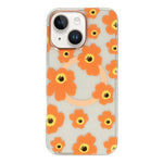 Custodia magnetica in TPU e PC con motivo floreale per iPhone