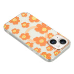 Custodia magnetica in TPU e PC con motivo floreale per iPhone