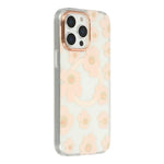 Custodia magnetica in TPU e PC con motivo floreale per iPhone